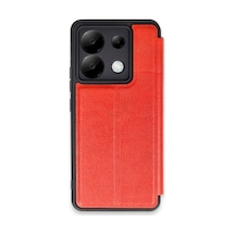 Xiaomi Redmi Note 13 Pro 5g Kılıf Flip Cover - Kırmızı 0.2M-Çok Renkli