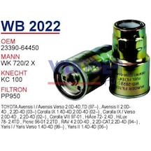 Wunder Wb2022 Mazot Filtresi - Toyota Corolla Uyumlu D4D 540136209 Wunder Wb2022 Mazot Filtresi - Toyota Corolla Uyumlu D4D 540136209