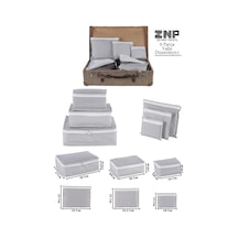 Travel Valiz Düzenleyici Set 6 Parça Bavul İçi Organizer Gri