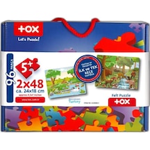 Tox Orman 5+ Keçe Yapboz 5 Yaş Puzzle T015