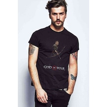 God Of War Son Baskılı Siyah Erkek Tshirt