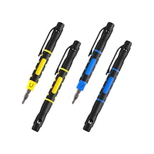 Tr 4 Adet Torba, Tornavida, 4'ü 1 Arada Kalem, Tornavida, Çok Amaçlı, Taşınabilir Tornavida, Çapraz Düz Başlı