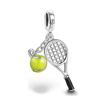 Fubena Tenis Raketi Ve Topu Sallantılı Charm