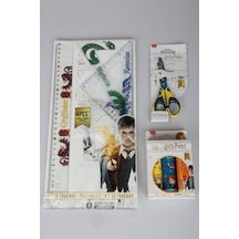 X Dekomus "wizard Icons Collection" Harry Potter Lisanslı Kırtasiye Seti 4'lü Cetvel Seti,makas Ve 3'lü Stick Yapıştırıcı Seti Diğer