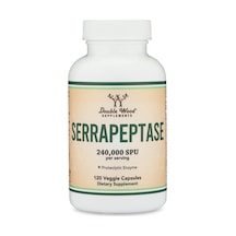 Double Wood Serrapeptase 240,000 Spu Veg 120 Capsul. Tr Tek Y...