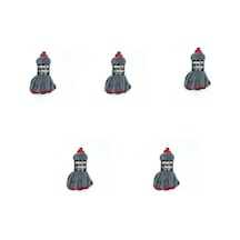 Silver Home Mikrofiber Jumbo Boy Yedek Mop Paspas Ucu Başlığı 5'li 105 x 55 CM