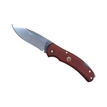 Kamp Çakı El İşçiliği N690 Çelik 18cm Namlu-paduk Sap Kırmızı