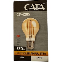 Cata Ct-4285 4w 2700k Amber E27 Duylu Rustik Led Ampul 4 Adet