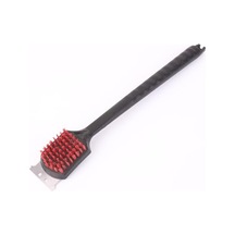 Aygaz Barbekü Fırçası, Aşındırmaz Plastik, Çelik Ek Sıyırıcı, Barbekü Temizleyici, Ergonomik Barbekü Izgara Temizleme Fırçası, Uzun Saplı