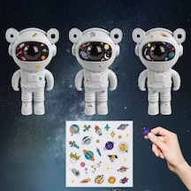 Büro Ev Ofis Hediyesi İçin Stickerlı Kumandalı Astronot Stil Gece Lambası Diğer