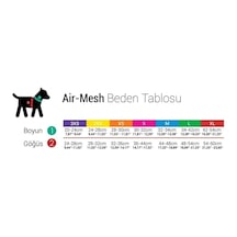 Air Mash Harness Küçük Irk Köpek Göğüs Tasması Okyanus Mavi Mavi