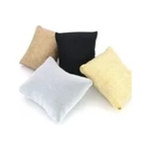 Yerli Üretim Süet Kumaş Siyah Renk 5 Adet 8/8 Cm Takı Yastığı Çok Renkli