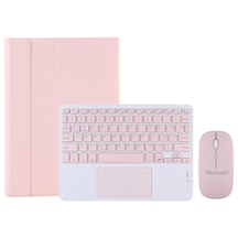 Tab M10 Tb328fu Bt Touchpad Klavye+mouse+stand Kılıf-bkk7 Pembe