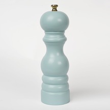 Turkuaz Ahşap Tuz Ve Karabiber El Değirmeni Öğütücü Grinder 18 Cm Turkuaz