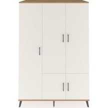 Kronos Dolap 7 Raflı 5 Kapaklı Tek Askılı 132x59x195 Çam-aytaşı/antrasit Aytası/antrasıt