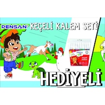 30x120 Boyama Rulosu Yaman Çiftlik Hayatı + Pensan 12'li Keçeli Boya Kalemi