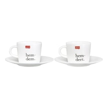 Pasabahce Hemdem Hemdert Porselen Fincan Seti 2'li Çok Renkli