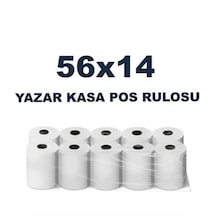 56x14 Termal Pos Kağıdı Rulosu 10'lu - Tüm Pos Cihazlara Uyumlu