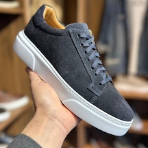 Alza %100 Hakiki Deri Erkek Sneaker Günlük Rahat Ve Şık Ayakkabı Lacivert - Lacivert