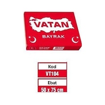 Vatan Türk Bayrağı - Kırmızı - 50 X 75 Cm