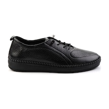 Bambi Siyah Leather Kadın Casual Ayakkabı K01523021203 Siyah