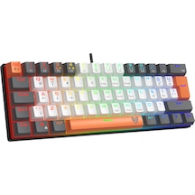 Blueforce Striker Rgb Mekanik Gaming Oyuncu Klavyesi Red Switch Q Tr Mix Renk