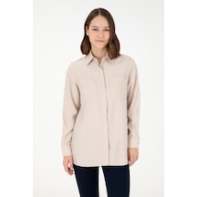 U.S. Polo Assn. Kadın Taş Uzun Kollu Tunik Gömlek 50293568-VR049