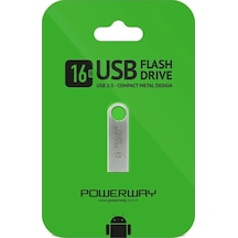 Powerway 16gb Usb Bellek - Metal 16 Gb Flash Bellek