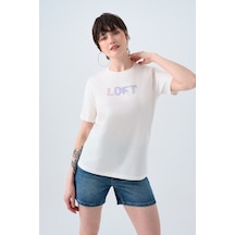 Loft Kadın Tişört Lf2039149 Ekru