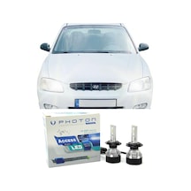 Hyundai Accent Milenyum Led Xenon Uzun + Kısa Far Ampulü H4 Access Yeni Seri Beyaz 1999-2006