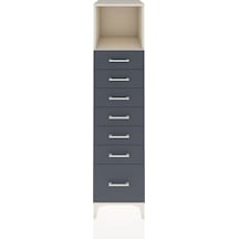 Kronos Dolap Tek Raflı 7 Çekmeceli 44x59x182 Aytaşı-antrasit Aytaşı Kronos Dolap Tek Raflı 7 Çekmeceli 44x59x182 Aytaşı-antrasit Aytaşı