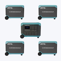Antfea F3600 Ultra Taşınabilir Güç Kaynağı + 4 Adet Bf3600 Backup Yedek Batarya 3.6 Kw / 21.5 Kwh