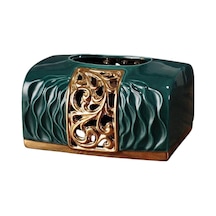 Suntek Restoran Ofis Dekoru Için Doku Kutusu Tutucu Süslü Yüz Yeşil Suntek Restoran Ofis Dekoru Için Doku Kutusu Tutucu Süslü Yüz Yeşil