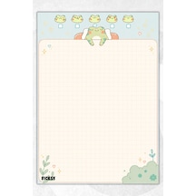 A5 Bloknot Kareli Defter - 50 Yaprak - Memopad - Notepad - Not Defteri - Not Kağıdı - 3691 Çok Renkli