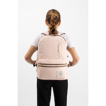 Ventis Quality Unisex, Ultra Hafif, Çok Cepli, Sırt Çantası Pudra Pembe Model: Vnt-3c