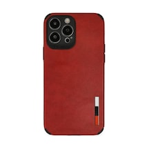 Apple iPhone Uyumlu 13 Pro Max Kılıf Loop Deri Silikon - Kırmızı Çr