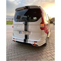 Ford Tourneo Courier 2014-2023 Egzoz Görünümlü Boyasız Mat Siyah Arka Ek Plastik