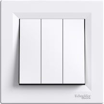 Schneider Electric Eph2100121 Asfora Anahtar Priz Çerçeveli Beyaz 3'lü