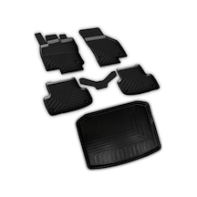 Ferrous Autoaccessories Skoda Karoq İle Uyumlu 4d Paspas Ve 3d Bagaj Havuzu 2018 Ve Üstü Açık Bej