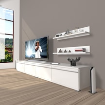 Decoraktiv Eko 200t Mdf Tv Ünitesi Tv Sehpası Parlak Beyaz