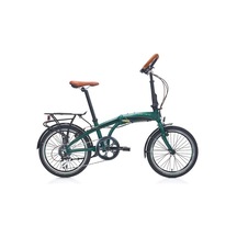 Carraro Flexi Comfort 320h 20 Jant 8 Vites V Fren Katlanır Bisiklet Matkoyu-yeşil-parlak-siyah-bakır-yeşikl