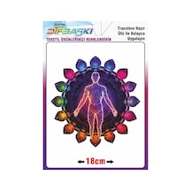 Ütü İle Kumaşa Yapışan Baskı Çakra 2259