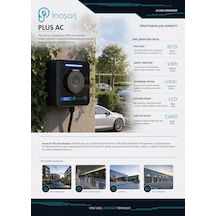 İnoşarj Plus Ac 22 Kw Rfıd Kartlı Bakiye Yönetimli Type 2 Soketli Elektrikli Araç Şarj İstasyonu