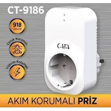 Ct 9186 Cata Akım Korumalı Priz 918 Joule 4000W