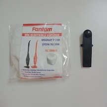 Fantom Uyumlu Hamarat Şipşak Dik Süpürge Toz Torbası + Kilitleme Tırnak