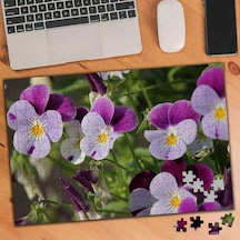 Mor Menekşeler 240 Parça Puzzle Yapboz-3401542