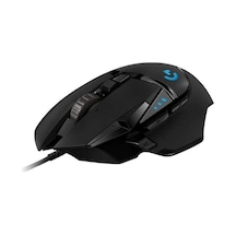 G G502 Hero Kablolu Oyuncu Mouse, Lıghtsync Teknolojisi, 25.600 Dpı, 11 Programlanabilir Tuş, 121 Gr Ağırlık, Siyah