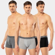 Cacharel Erkek 3'lü Boxer 1320/siyah-antrasit-gri Karışık Renk