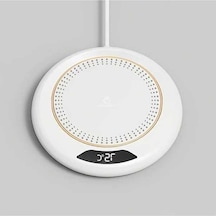 Fastbuy Turcoshop11 Beyaz Cop Rose Usb Isıtmalı Bardak Altlığı - 3 Ayarlı, Her Mevsim İçin Sıcak İçecekler