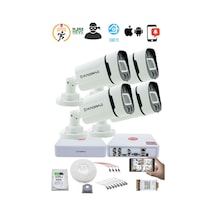 4 Kameralı Set Kadraj - Gece Renkli 5mp Sony Seculens Kdj-4s-4w-p